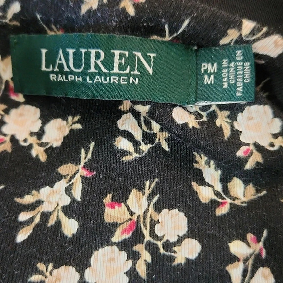 Lauren Ralph Lauren Floral 3/4 Sleeve Top - Picture 13 of 14